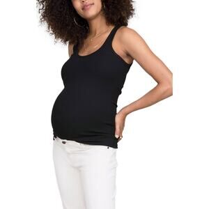 Hatch 'The Eliza' Black Rayon Maternity T-Shirt Dress Size 3